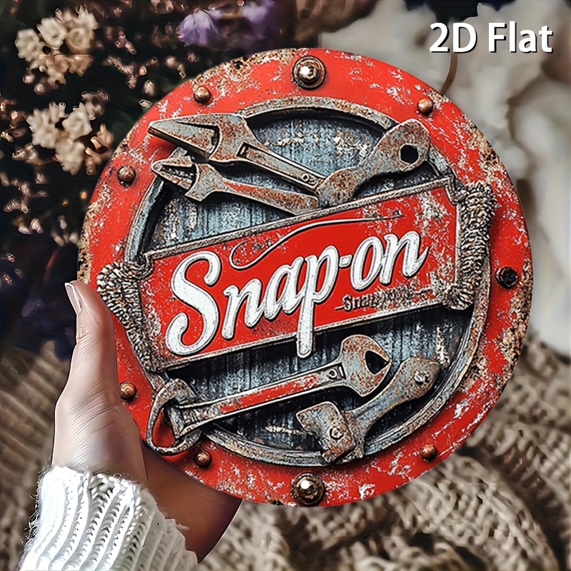 Vintage Collectible Plates - 2D شقة 1 قطعة علامة معدنية