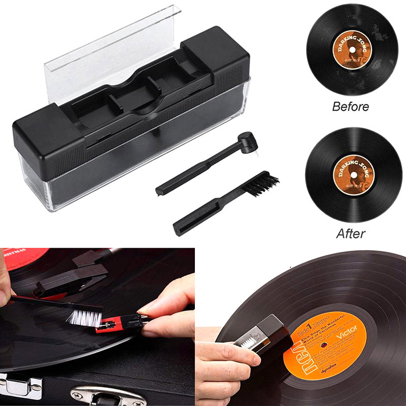Vinyl Record Cleaner - [مجموعة من 3 فرش لتنظيف الأسطوانات]
