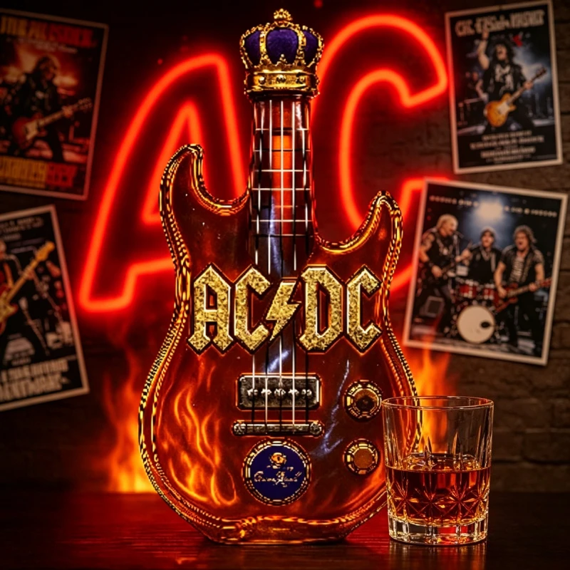 Vintage Collectible Liquor Bottles - قارورة ويسكي على شكل جيتار كهربائي