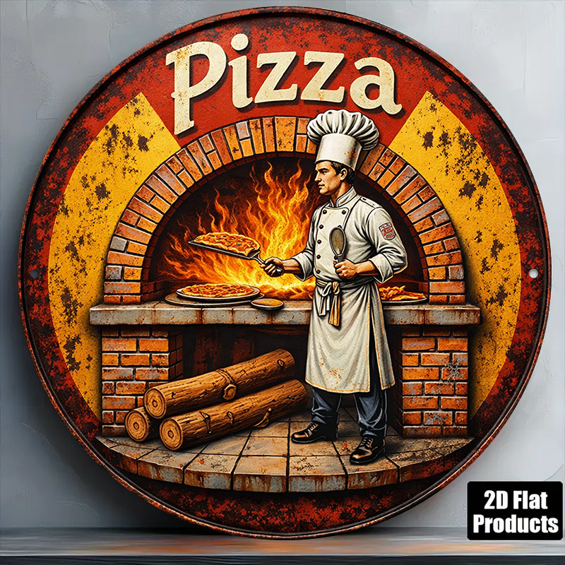 Vintage Collectible Plates - لافتة معدنية عتيقة ثنائية الأبعاد، لوحة