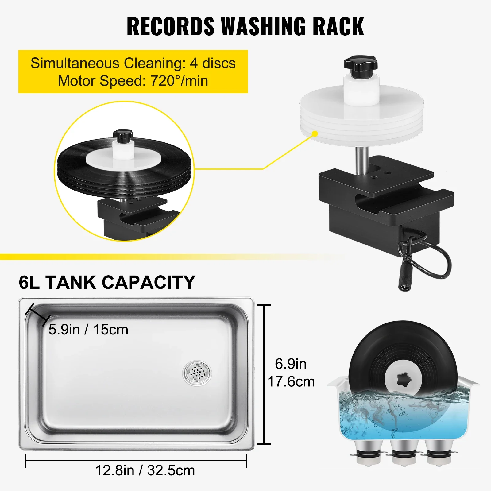 SIHAO 6L بالموجات فوق الصوتية  - مراجعة Vinyl Record Cleaner وسعره
