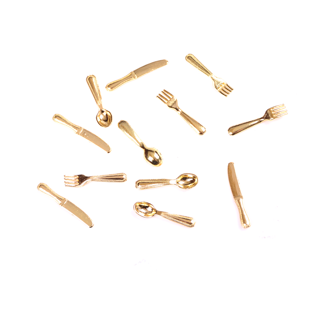 12 قطعة 1:12 دمية صغيرة خمر ال - مراجعة Vintage Collectible Spoons وسعره