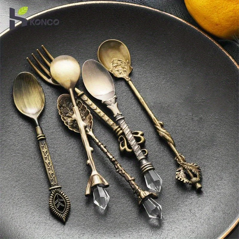 6 قطع من الملاعق والشوك بتصميم - مراجعة Vintage Collectible Spoons وسعره